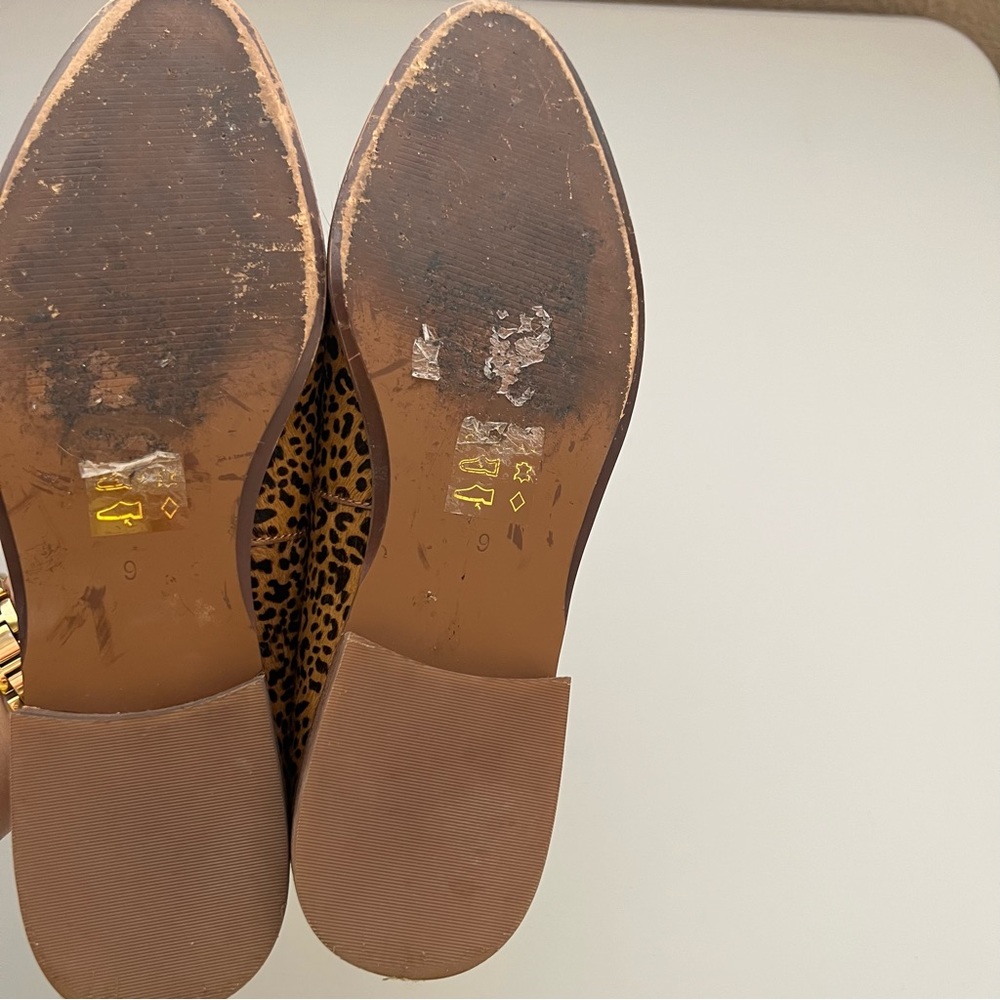 Madewell The Frances Loafer in Mini Leopard Calf Hair Size 9 - Picture 8 of 10